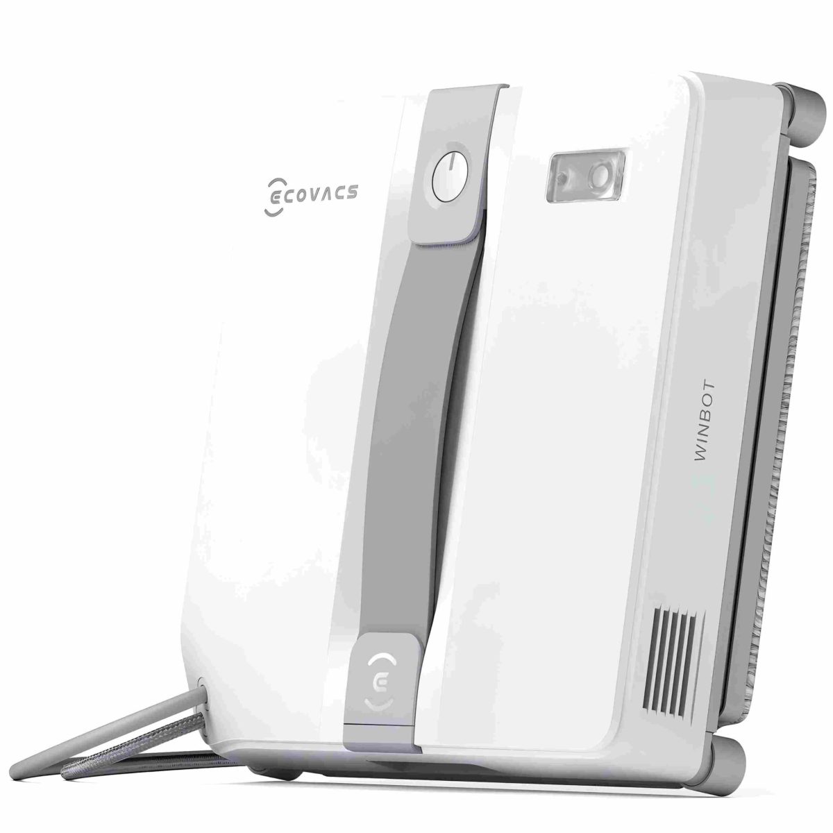 ECOVACS WINBOT Window Cleaning Robot - Compact Design, Dual Nozzles with Ultrasonic Spray, 9-Stage Protection System, Intelligent Path Planning, 3 Cleaning Modes, Anti-Slipping System