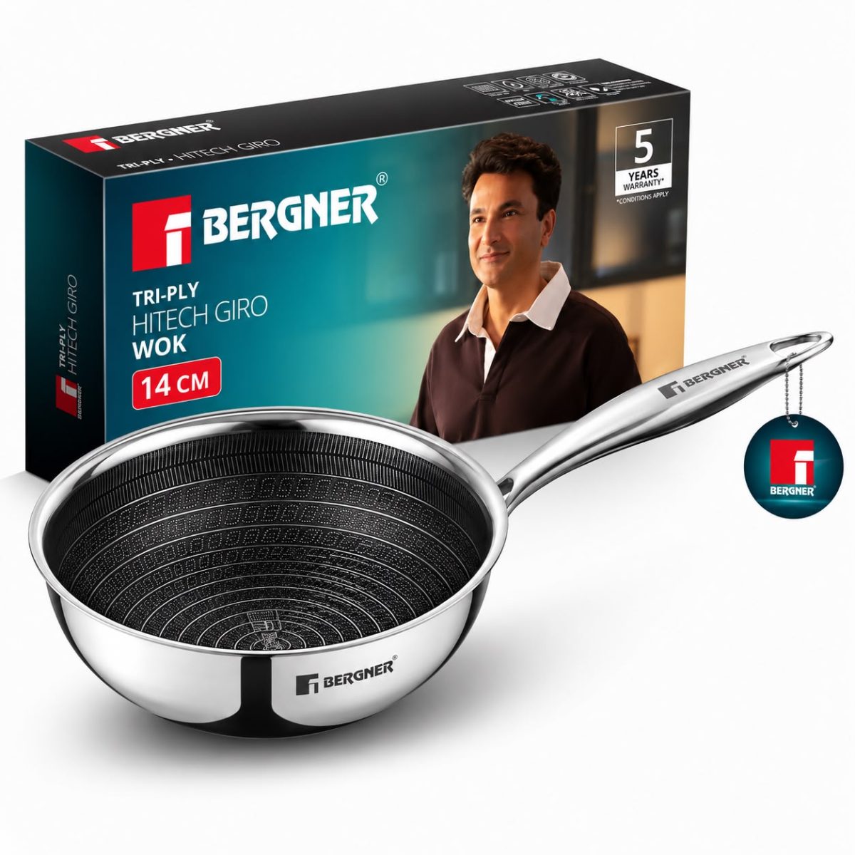 Triply Hitech Giro Wok Pen 14 cm
