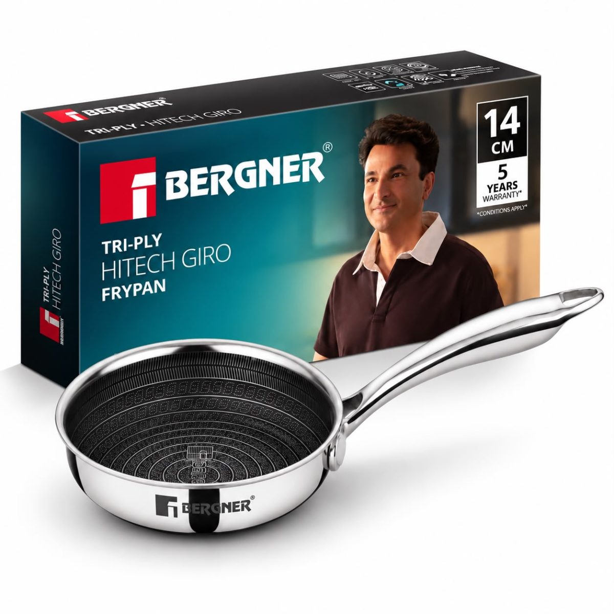 Triply Hitech Giro Frypan 14 cm